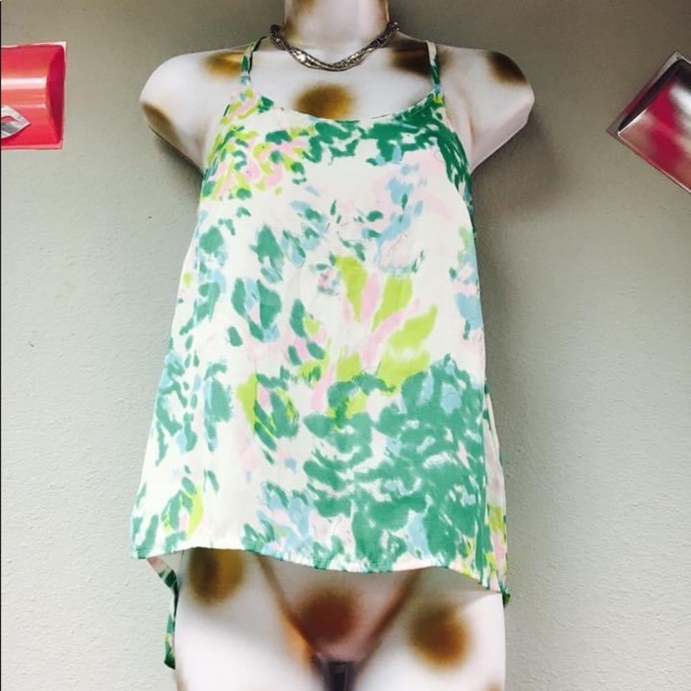 XSmall floral sheer top #333